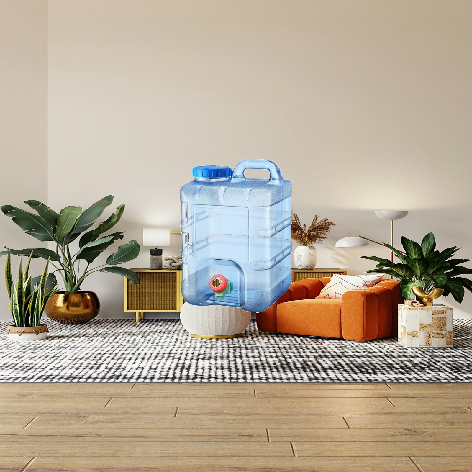 Camping Cooking Container - 20L Camping-Wasserspeicherbehälter Auslaufsicherer Behälter mit Zapfhahn