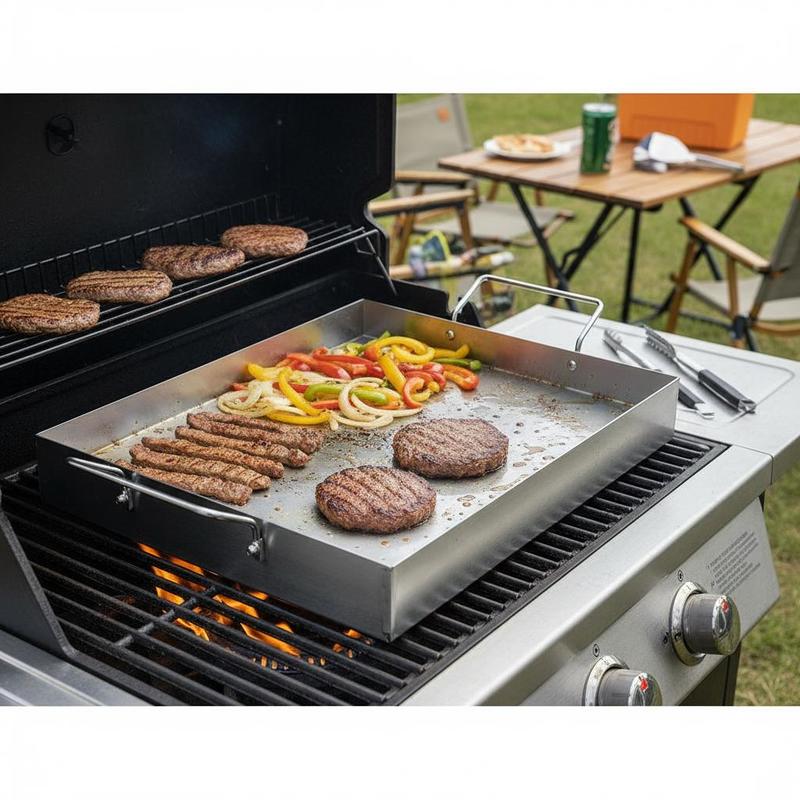 Camping Cooking Flat Top - Rechteckige Flachplatte 17x13 Zoll für Camping,